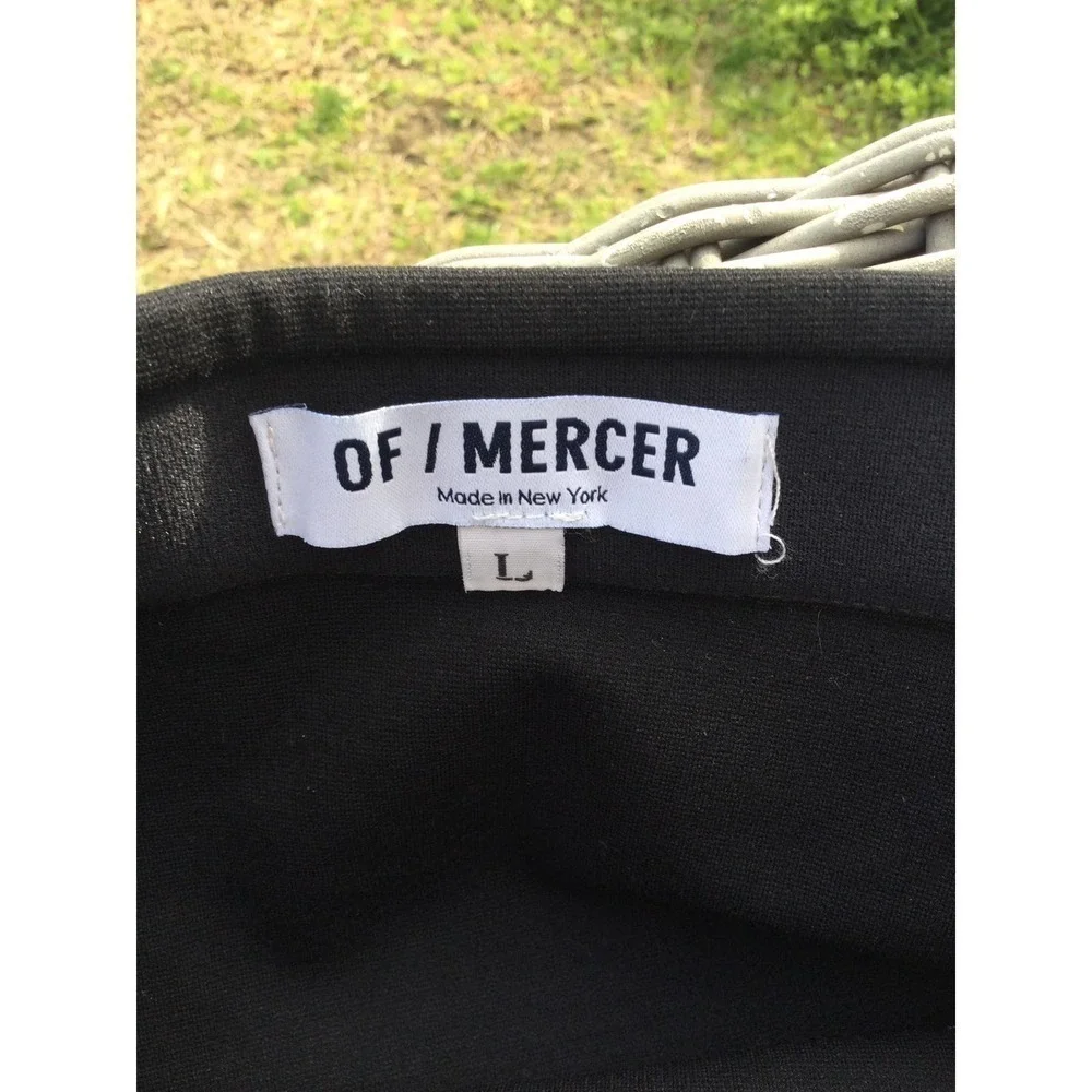 Of/mercer‎ womens pencil skirt L large modal stretch black slit NYC USA gothic